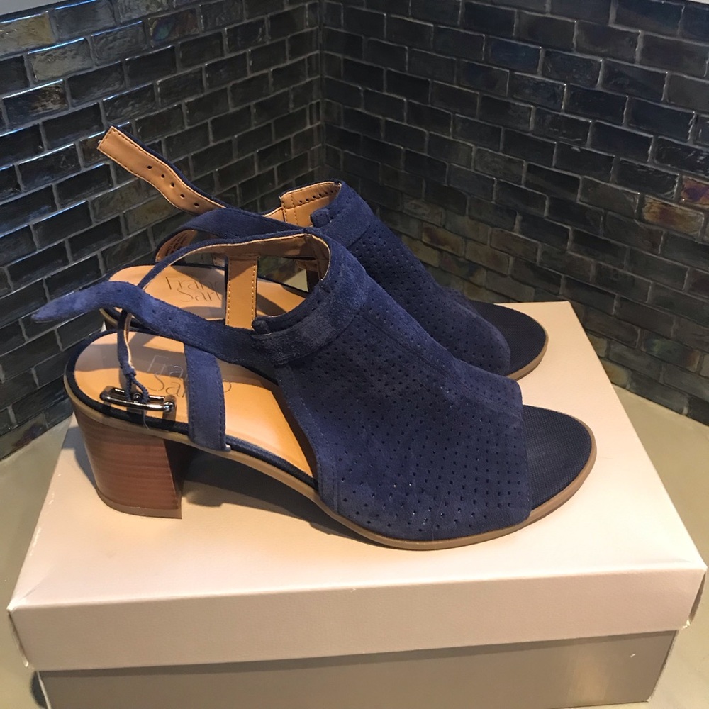 Blue Suede Sandal